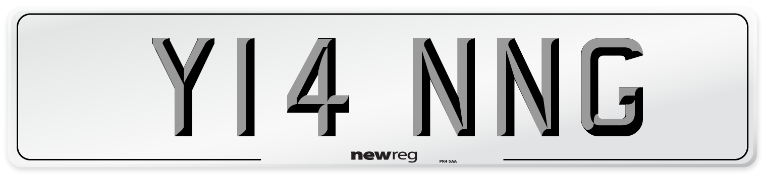 Y14 NNG Number Plate from New Reg